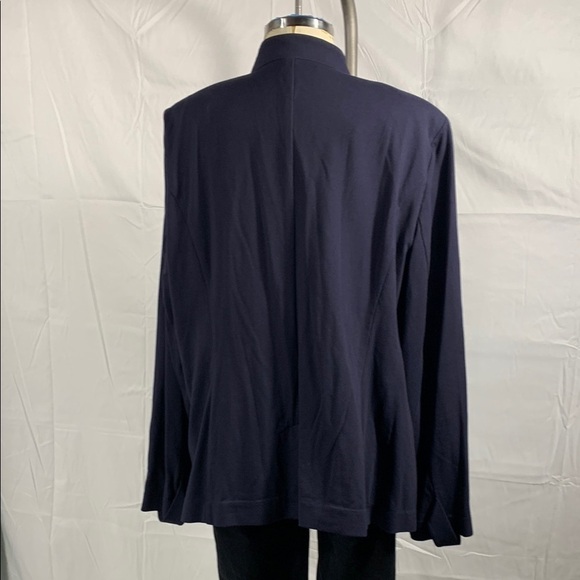Lane Bryant Navy Military Style Jacket with Gold Buttons - Picture 4 of 12